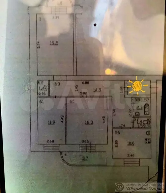 3-к. квартира, 78 м, 8/10 эт. - Фото 0