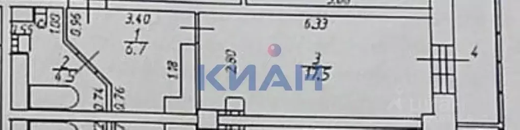 Студия Красноярский край, Красноярск Караульная ул., 39Б (28.7 м) - Фото 1