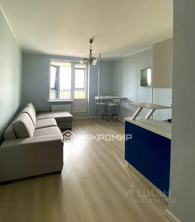 Студия Санкт-Петербург ул. Русановская, 19к3 (27.7 м) - Фото 1