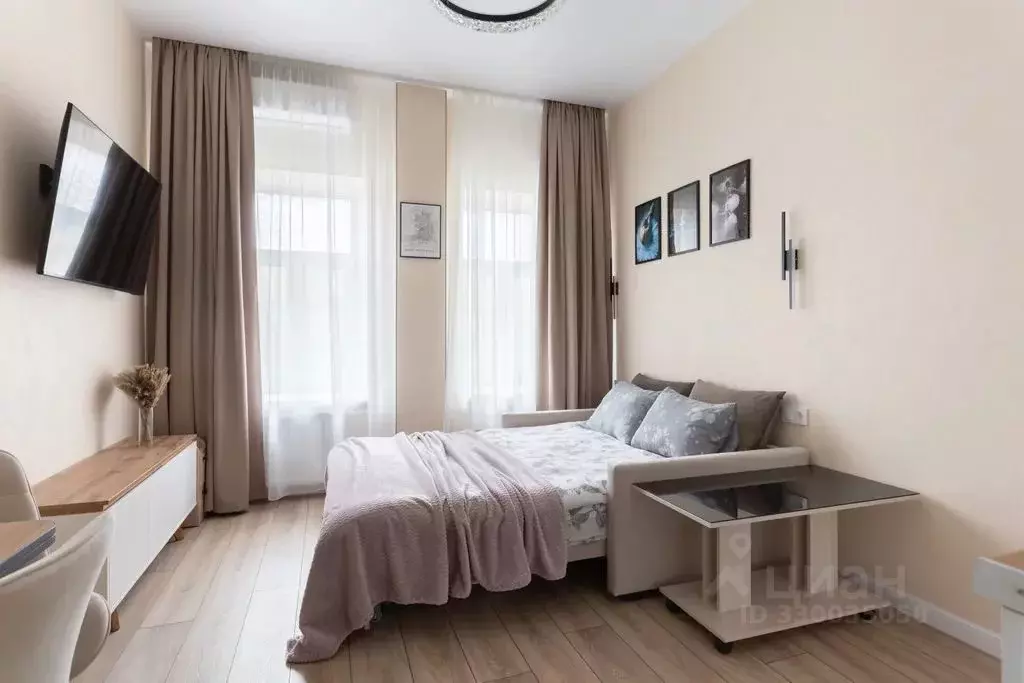 Студия Санкт-Петербург Тележная ул., 25-27 (21.0 м) - Фото 1