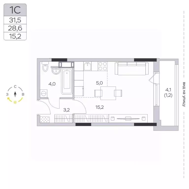 Студия Московская область, Мытищи городской округ, д. Пирогово ул. ... - Фото 1