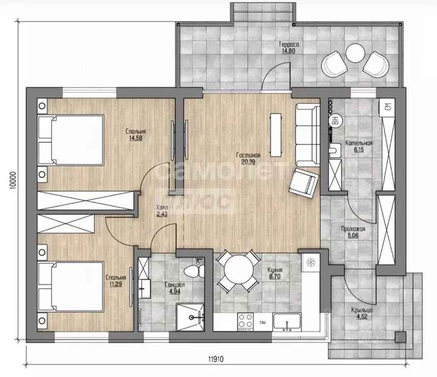 Дом в Краснодарский край, Анапа муниципальный округ, с. Юровка ... - Фото 2