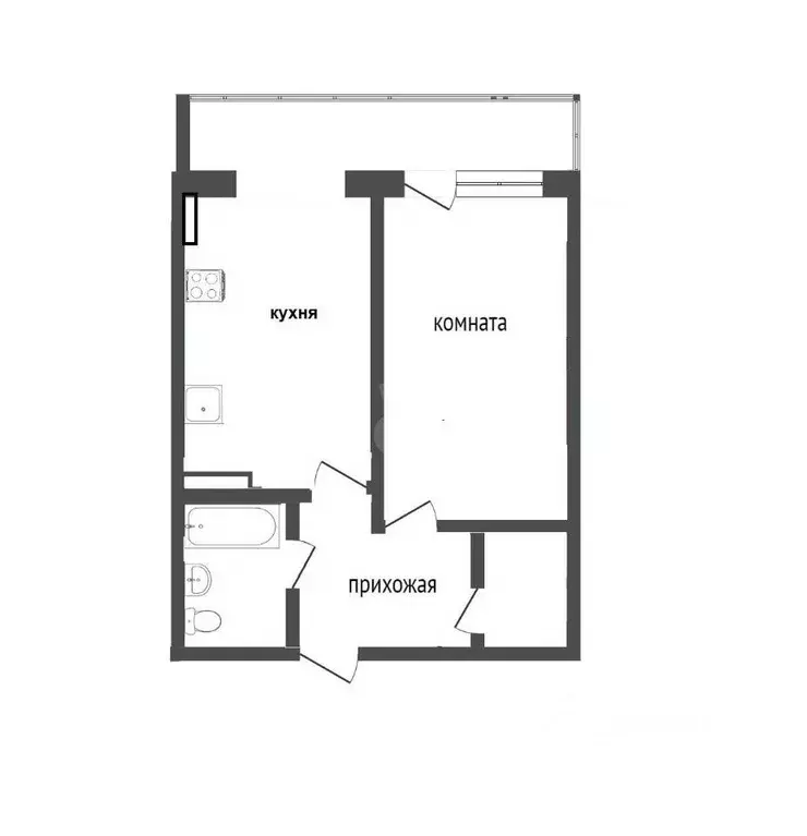 1-к кв. Севастополь ул. Колобова, 22/3 (40.0 м) - Фото 2