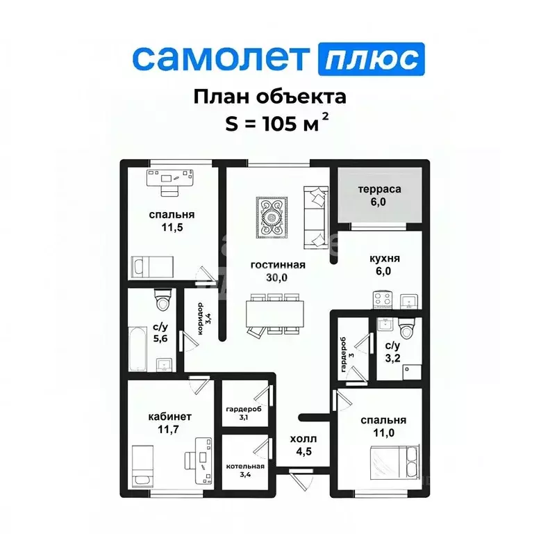 Дом в Свердловская область, Верхняя Пышма городской округ, с. Балтым  ... - Фото 1