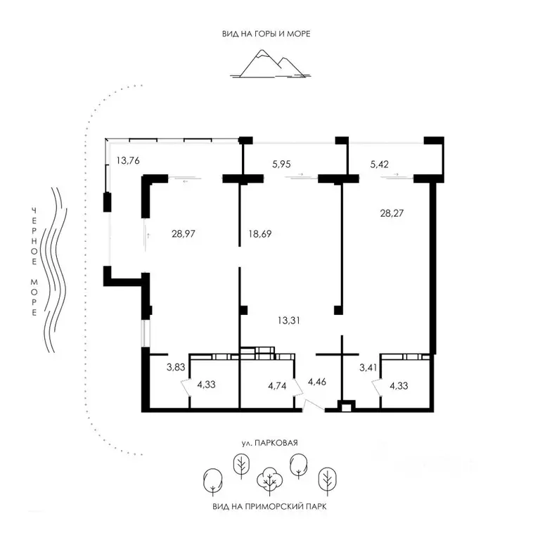 3-к кв. Крым, Алушта Апартаментов Park Plaza комплекс,  (139.47 м) - Фото 0