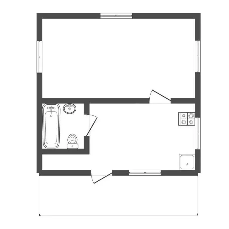 Дом в Рассвет, микрорайон Южный, 1-й проезд (68.4 м) - Фото 1