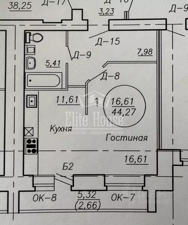 1-к кв. Калужская область, Калуга Академическая ул., 10 (42.0 м) - Фото 2