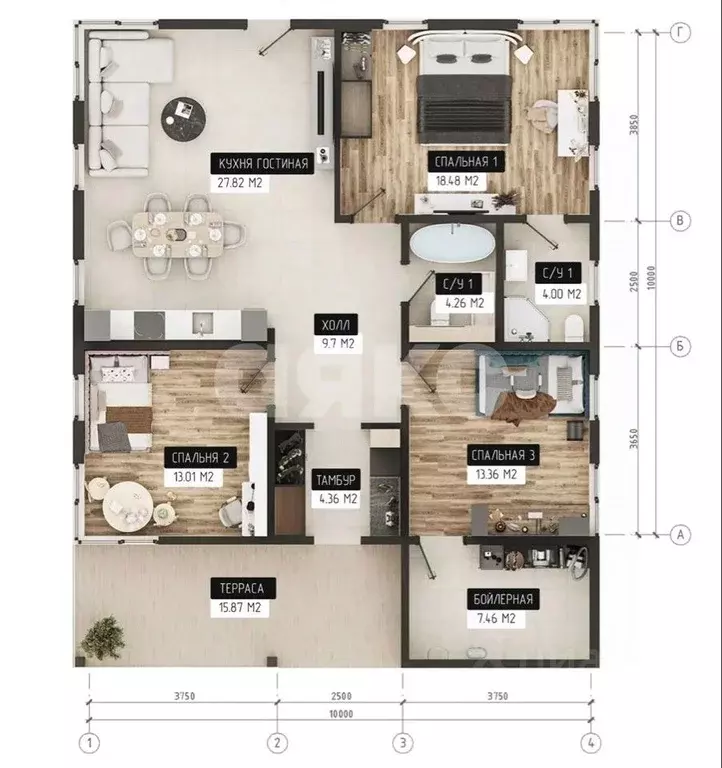 Дом в Московская область, Раменское Дергаево-3 кп, ул. Январская (116 ... - Фото 2