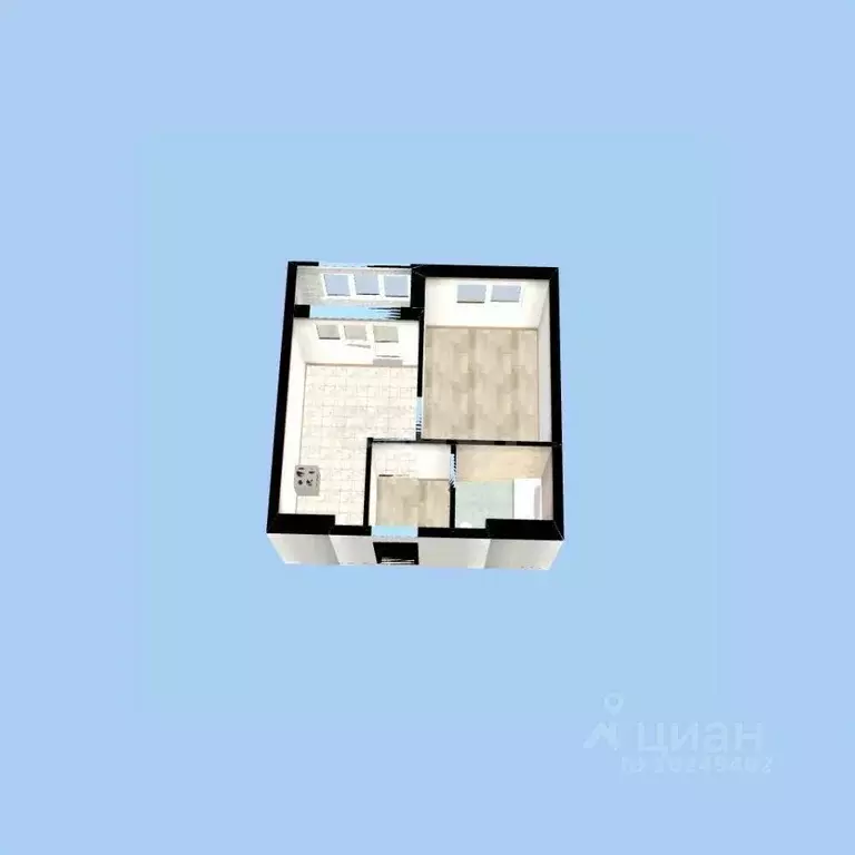 1-к кв. Башкортостан, Уфа ул. Бородинская, 19/1 (35.9 м) - Фото 1