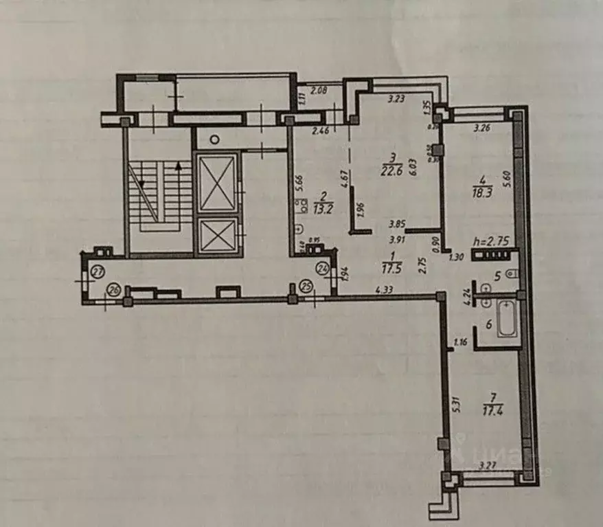 3-к кв. Иркутская область, Иркутск ул. Александра Невского, 21 (98.5 ... - Фото 1