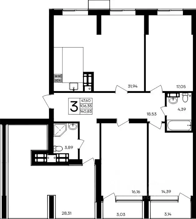 3-к кв. Севастополь Балаклавский муниципальный округ, Семисчастье ... - Фото 1