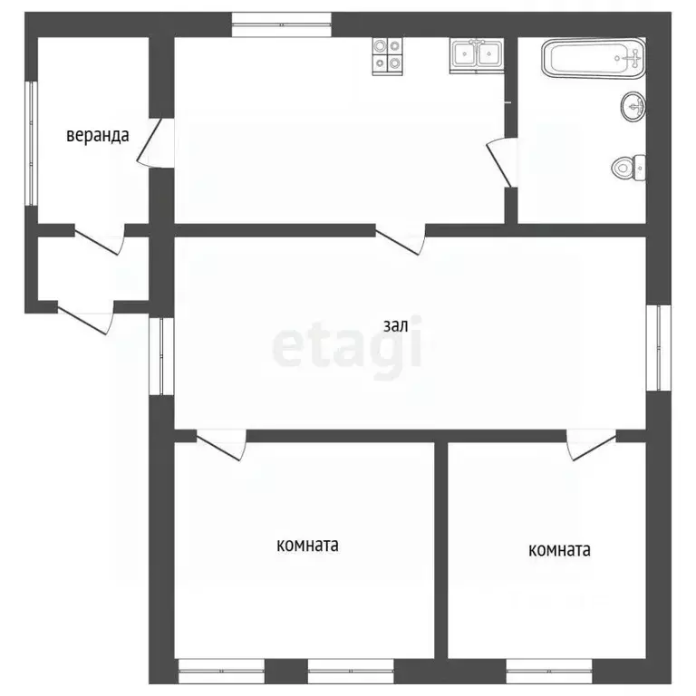 Дом в Челябинская область, Троицк ул. Имени Ф.Ф. Сыромолотова, 4 (87 ... - Фото 2