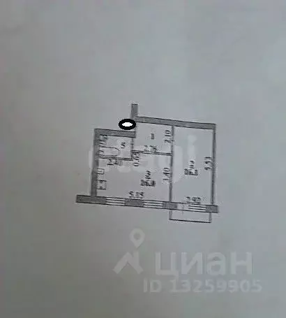 2-к кв. Липецкая область, Липецк ул. Космонавтов, 25/3 (41.3 м) - Фото 2