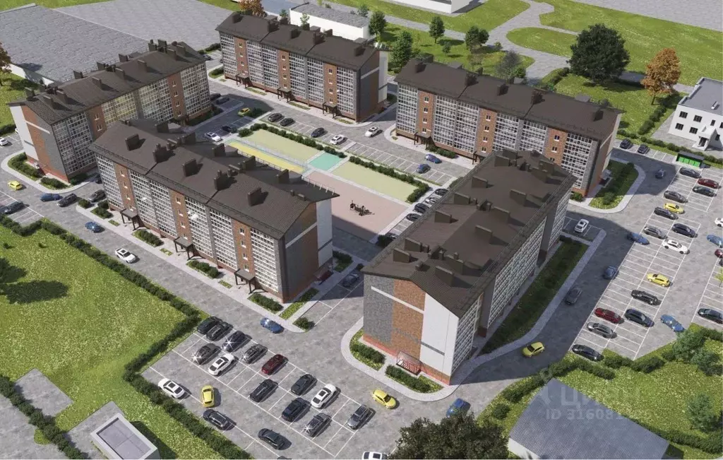 1-к кв. Татарстан, с. Пестрецы ул. Казанская, 16Б/4 (48.3 м) - Фото 1