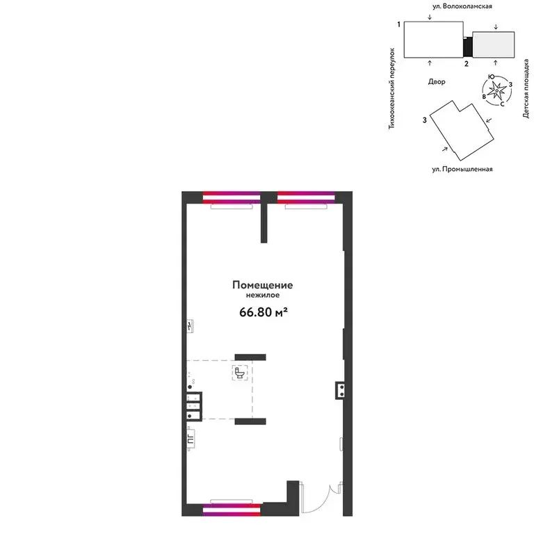 Торговая площадь (66.8 м) - Фото 1