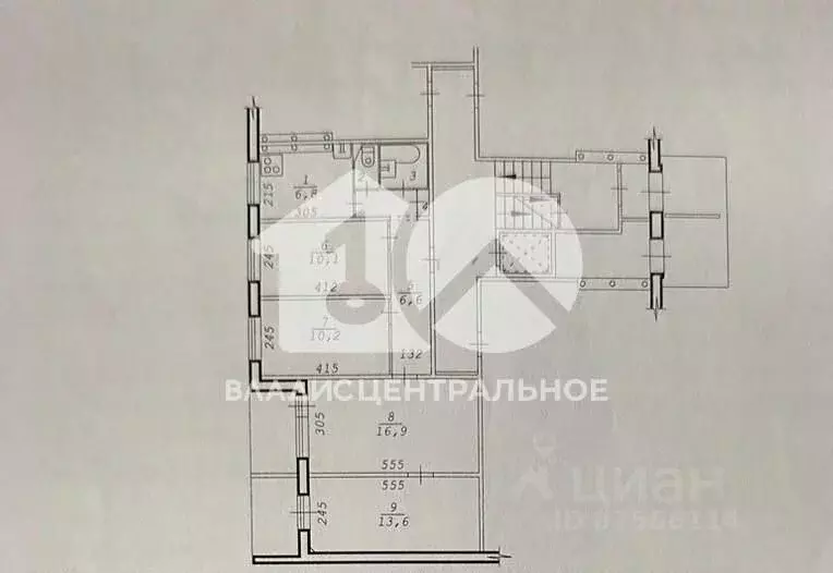 4-к кв. Новосибирская область, Новосибирск ул. Кропоткина, 269/1 (69.7 ... - Фото 1