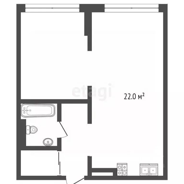 1-к кв. Ростовская область, Ростов-на-Дону ул. Вересаева, 102/1с3 ... - Фото 2