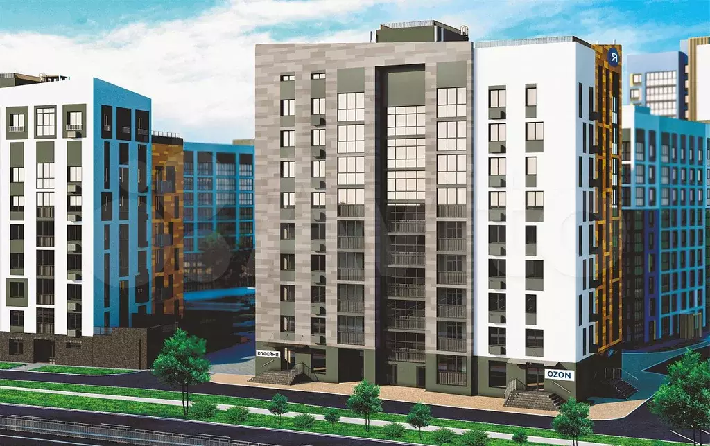 2-к. квартира, 65,6 м, 7/9 эт. - Фото 0