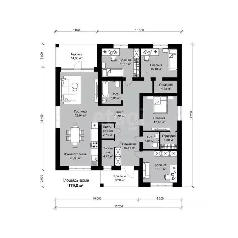 Дом в Курская область, Курский район, Моковский сельсовет, д. 1-я ... - Фото 1