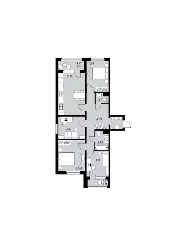 4-к кв. Тамбовская область, Тамбов Телецентр мкр, Строганов жилой ... - Фото 0