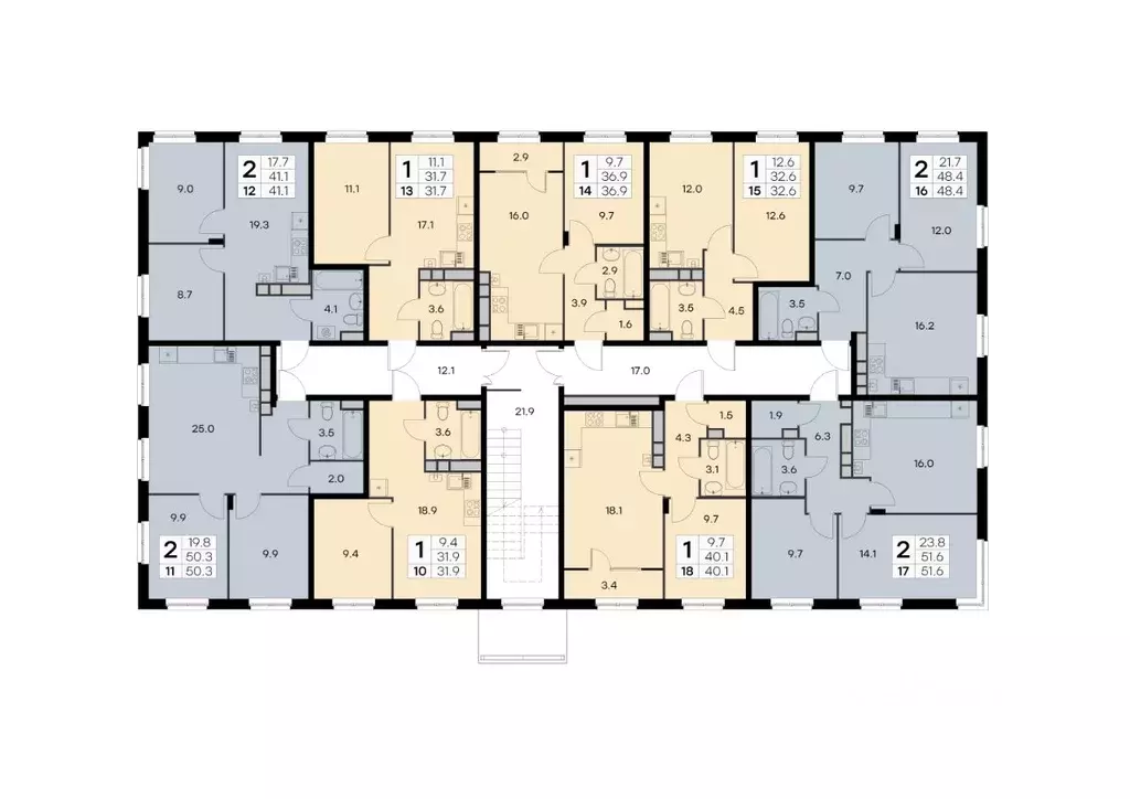 2-к кв. Нижегородская область, Нижний Новгород Культура с/пос, Новая ... - Фото 2