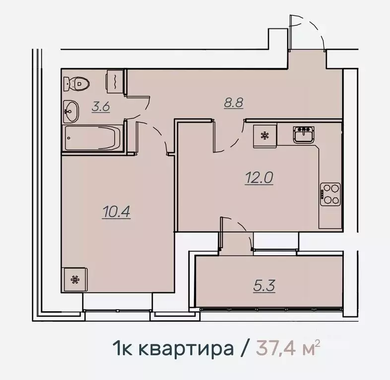 1-к кв. Кировская область, Киров Завода ОЦМ мкр,  (37.4 м) - Фото 0