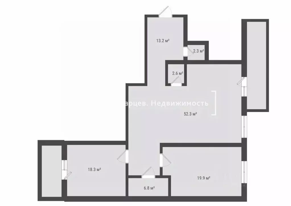 3-к кв. Томская область, Томск Киевская ул., 15 (115.4 м) - Фото 1