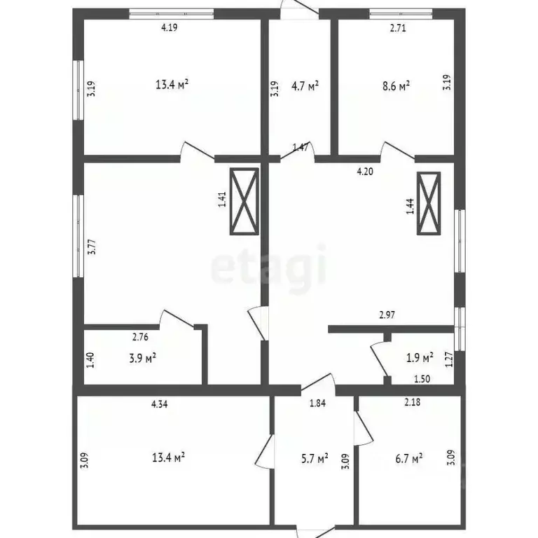 Дом в Свердловская область, Тугулымский муниципальный округ, пос. ... - Фото 2