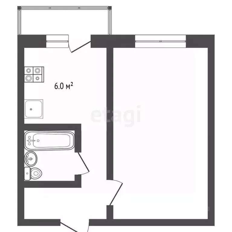 1-к кв. Ярославская область, Ярославль просп. Машиностроителей, 24к3 ... - Фото 2