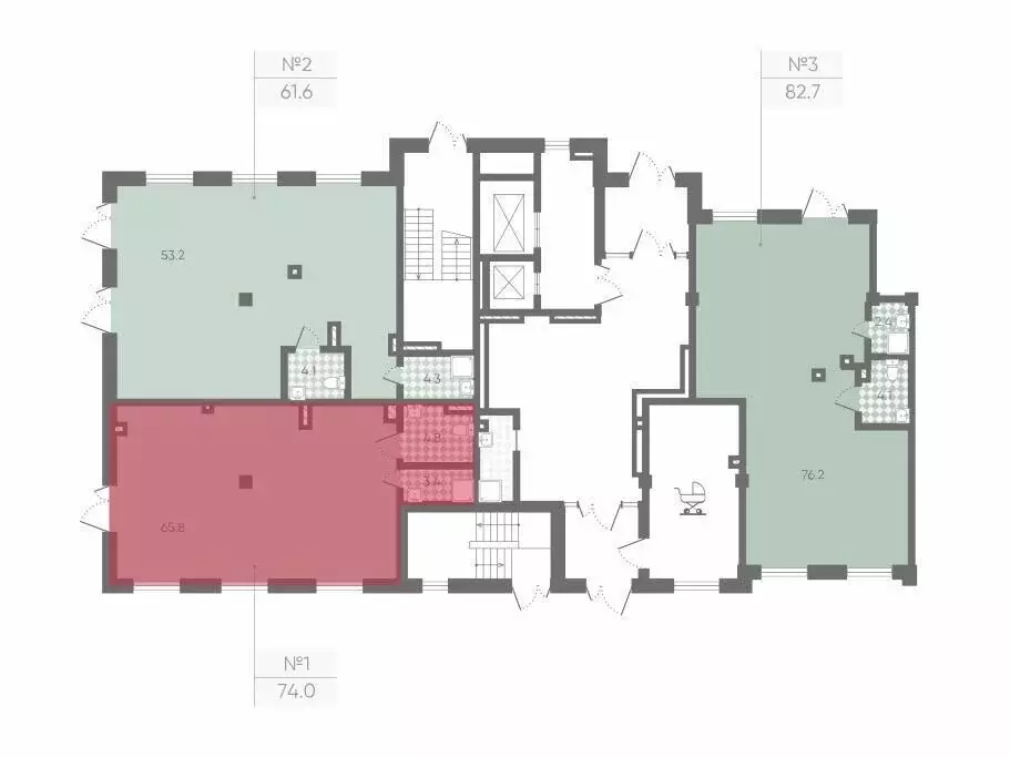 Офис (76 м) - Фото 2