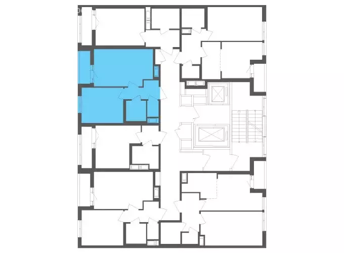 1-комнатная квартира: посёлок Шушары, Старорусский проспект, 3к1 (36.5 ... - Фото 2