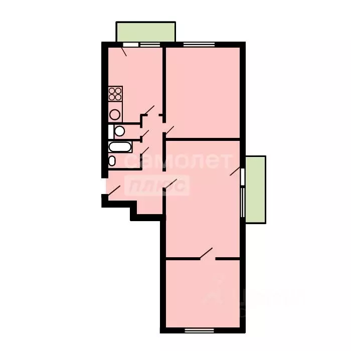 3-к кв. Москва ул. Короленко, 9К1 (64.9 м) - Фото 2