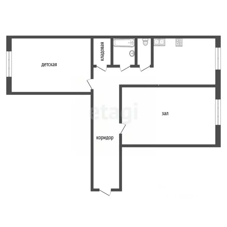 2-к кв. Забайкальский край, Шилка ул. Балябина, 65 (52.2 м) - Фото 1
