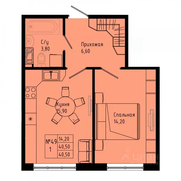 1-к кв. Ленинградская область, Коммунар г. Гатчинский муниципальный ... - Фото 1