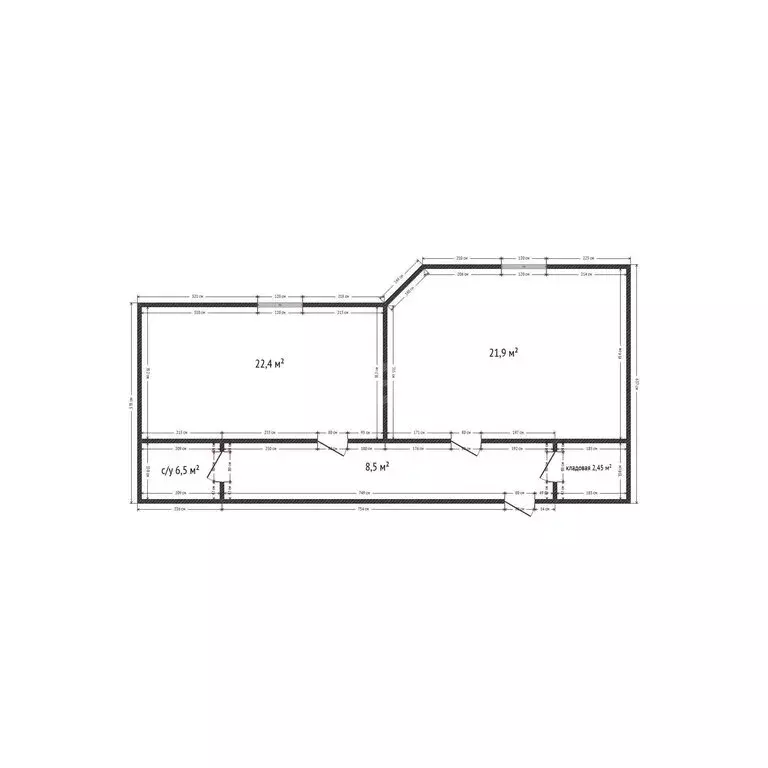 1-комнатная квартира: Махачкала, улица Габитова, 17 (63 м) - Фото 1