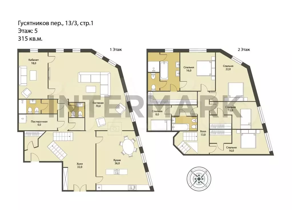 7-к. квартира, 315 м, 5/6 эт. - Фото 0