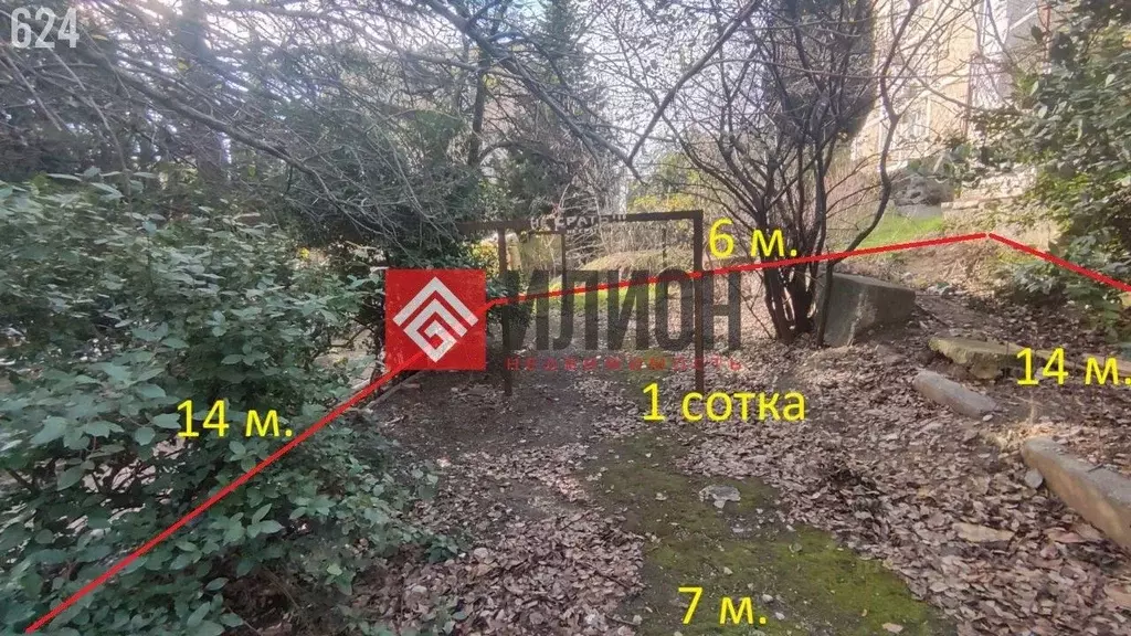 Участок в Крым, Ялта муниципальный округ, Гаспра пгт ул. Горького, 6 ... - Фото 2