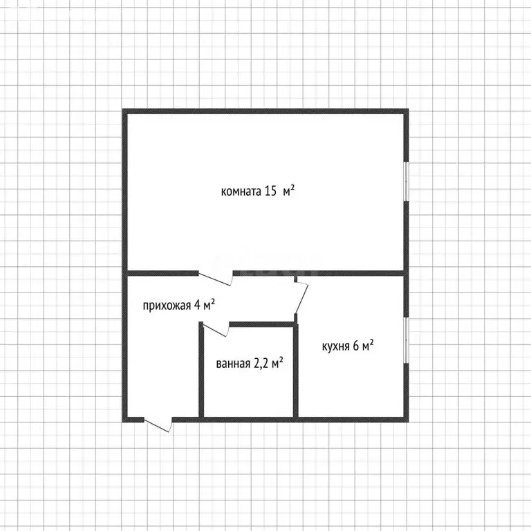 1-комнатная квартира: Майкоп, Пролетарская улица, 227 (28.5 м) - Фото 1