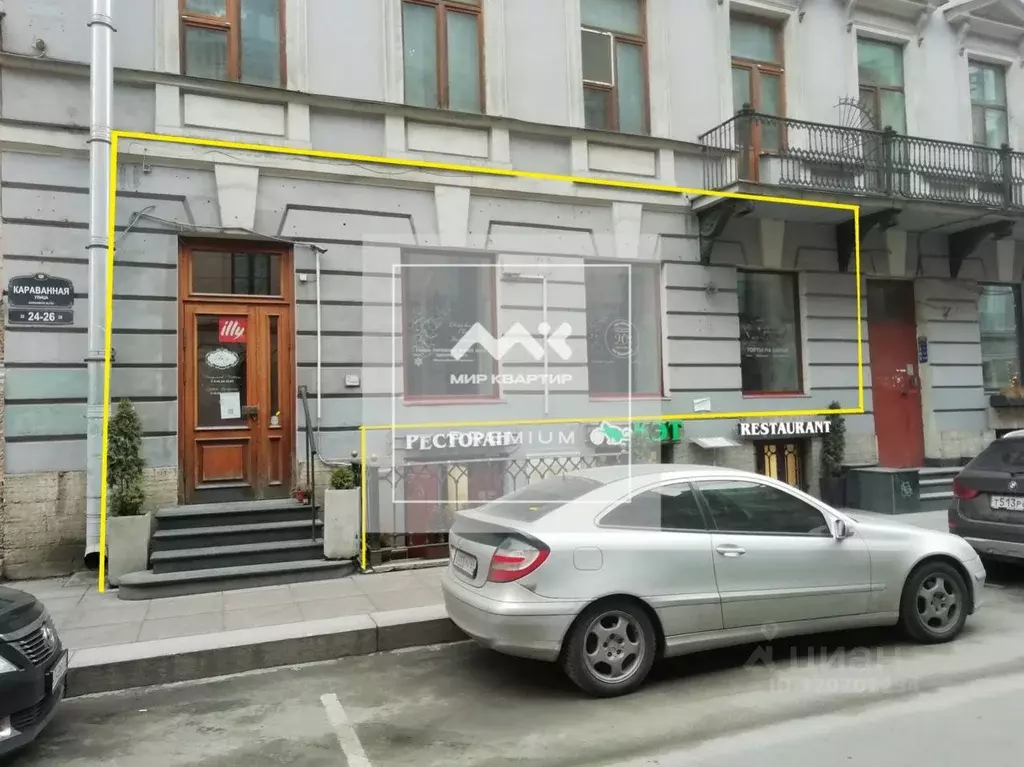 Торговая площадь в Санкт-Петербург Караванная ул., 24 (98 м) - Фото 1