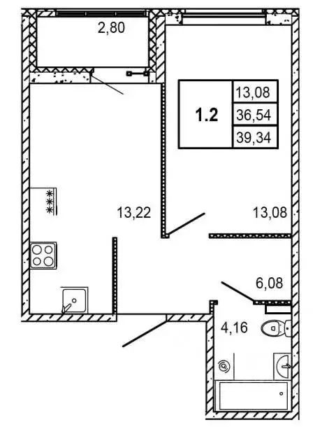 1-к кв. Ленинградская область, Мурино Всеволожский район, ул. Шоссе в ... - Фото 2