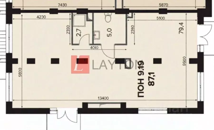 Торговая площадь в Москва Ленинградское ш., 228к3 (87 м) - Фото 2