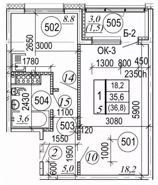 1-к кв. Камчатский край, Елизовский муниципальный округ, пос. ... - Фото 1