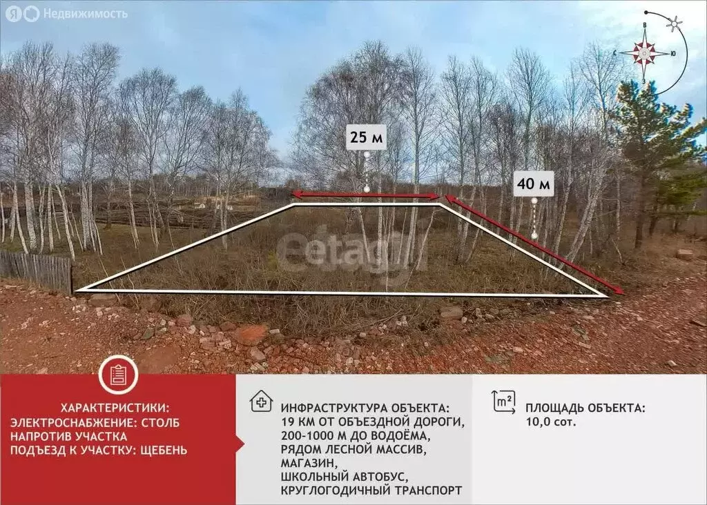 Участок в Нижнетавдинский район, ТСН Строитель, Каштановая улица (10 ... - Фото 0