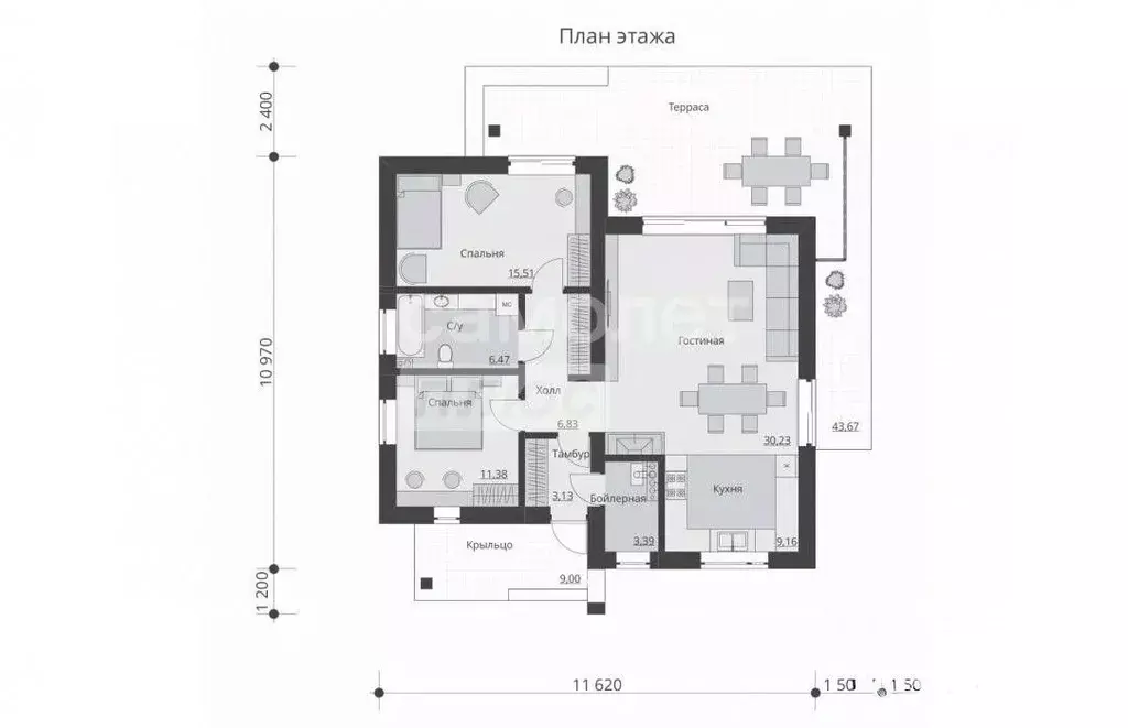 Дом в Московская область, Домодедово городской округ, д. Ивановка  (88 ... - Фото 2