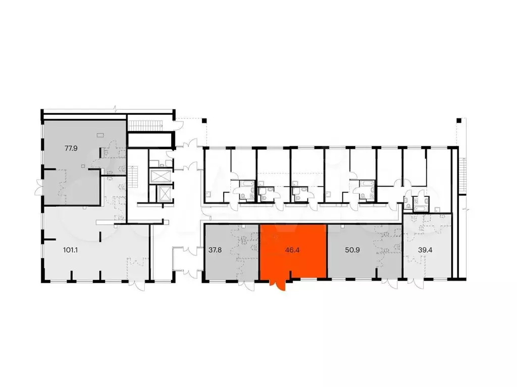 Продам помещение свободного назначения, 46.4 м - Фото 1