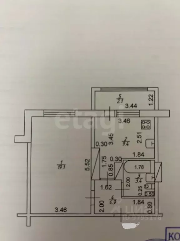 1-к кв. Татарстан, Зеленодольский район, Осиновское с/пос, с. Осиново ... - Фото 2