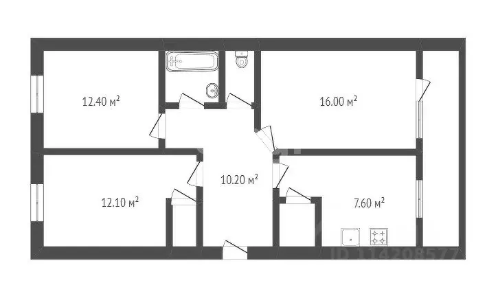 3-к кв. Воронежская область, Борисоглебский городской округ, пос. ... - Фото 1