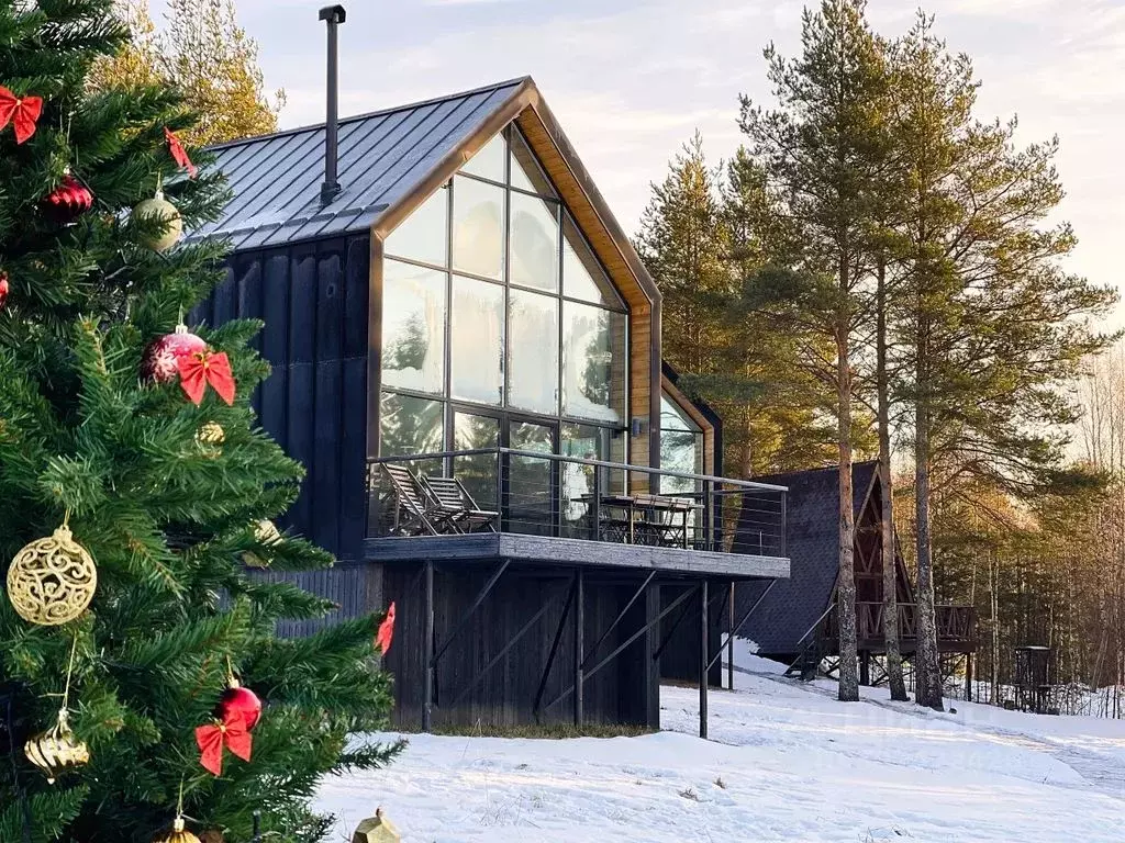 Дом в Карелия, Пряжинский район, Эссойльское с/пос, пос. Сяпся ул. ... - Фото 1