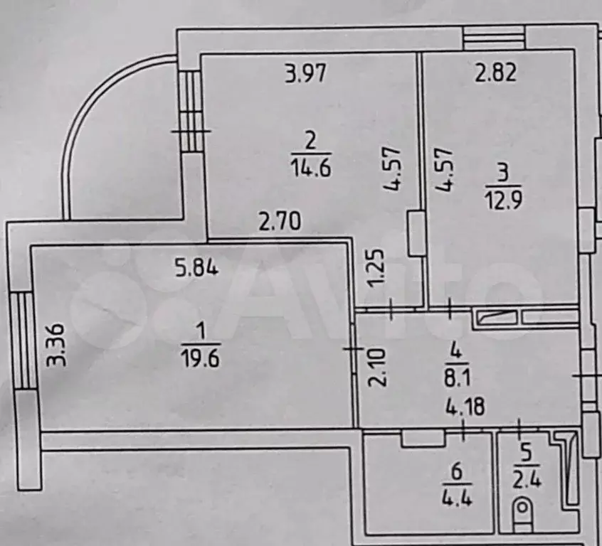 2-к кв. Пермский край, Пермь ул. Мира, 136 (61.9 м) - Фото 2