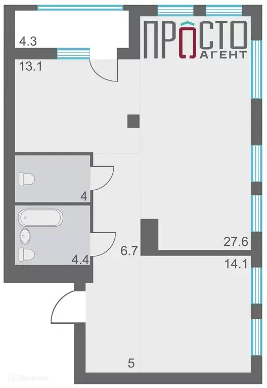 Продаётся 2-к квартира, 75.3 м - Фото 1